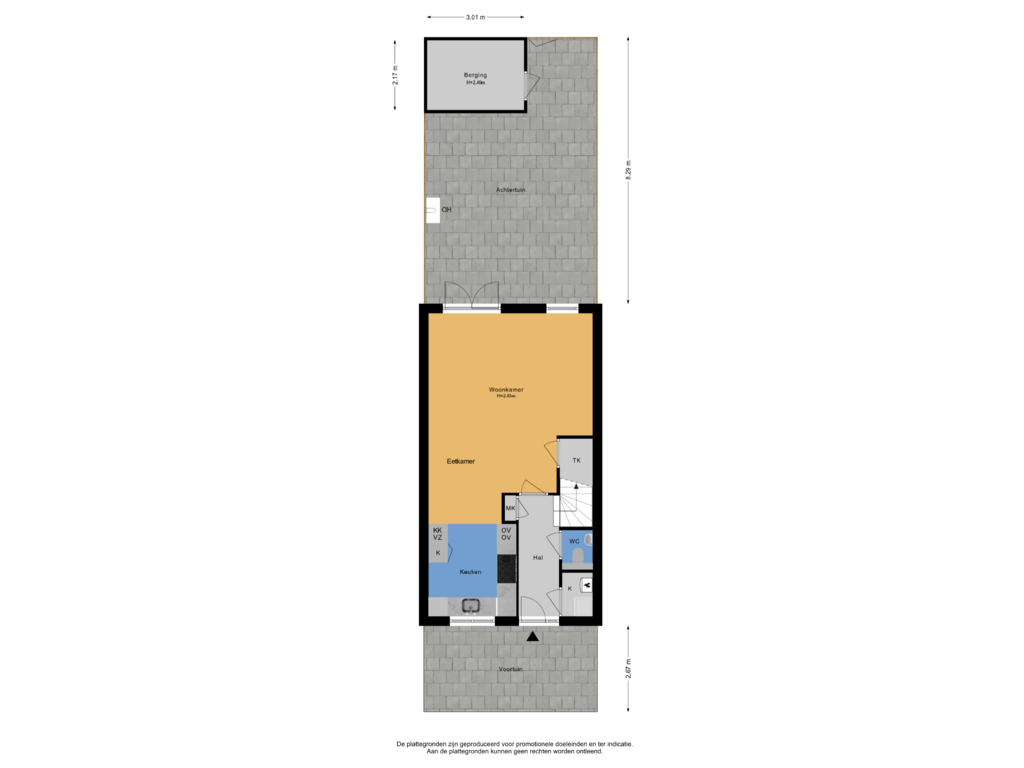 Bekijk plattegrond van Situatie van Aristotelesstraat 601-16