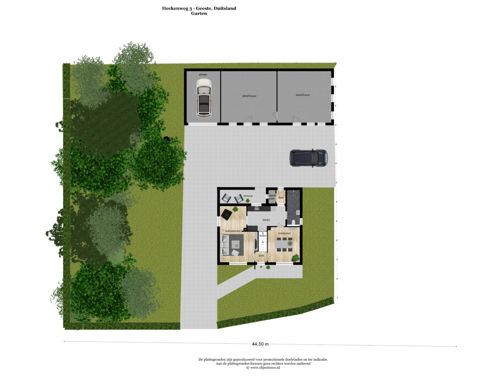 Bekijk plattegrond van Garten van Heckenweg 3