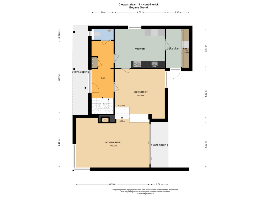 Bekijk plattegrond van Begane Grond van Cleopatralaan 12