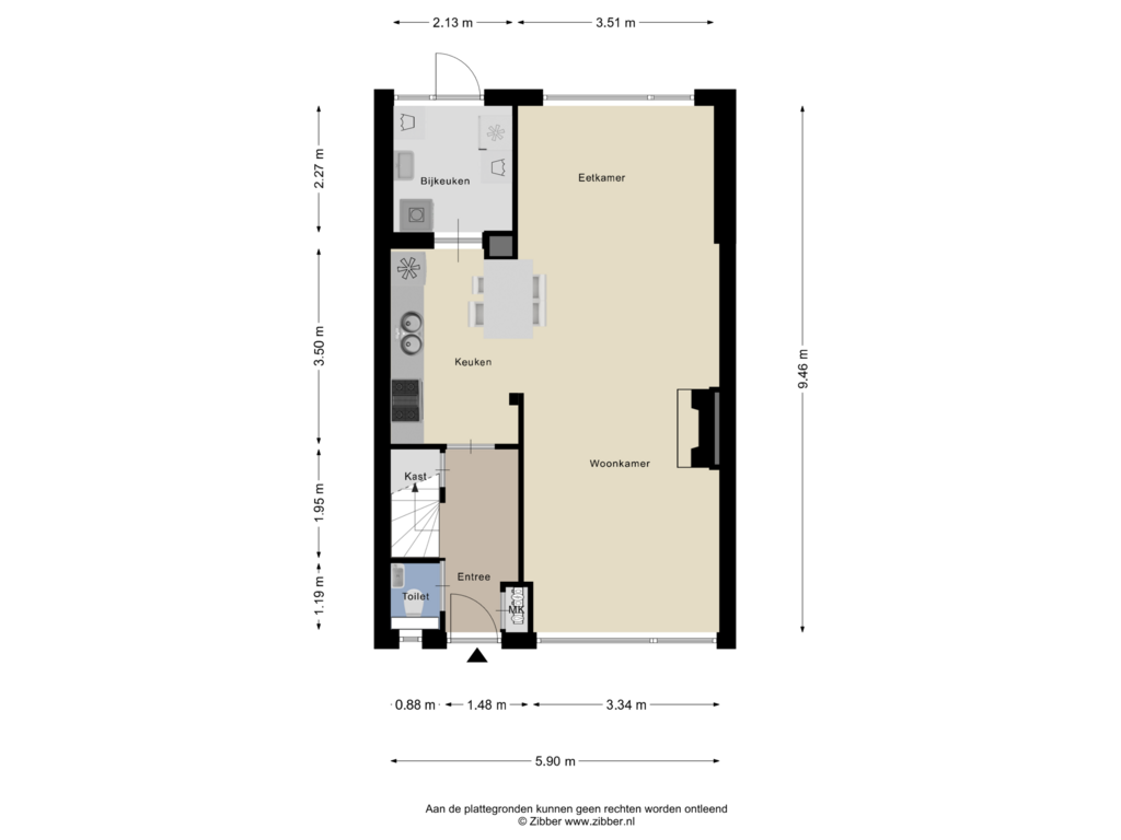 Bekijk plattegrond van Begane Grond van Grevelingen 9