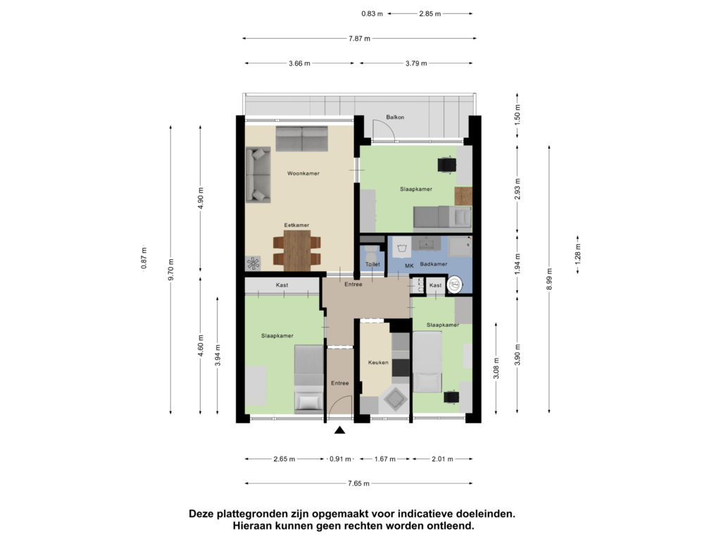 Bekijk plattegrond van Appartement van Langswater 320