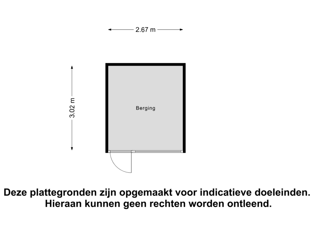 Bekijk plattegrond van Berging van Langswater 320