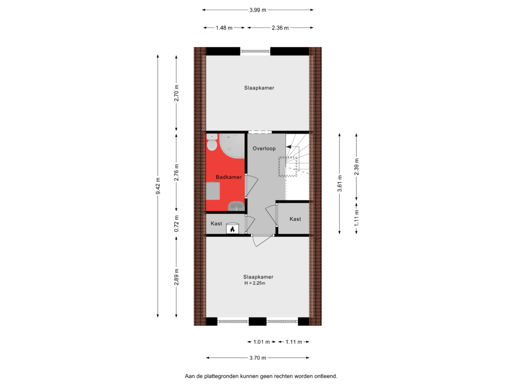 Bekijk plattegrond van 2e verdieping van Nieuwstraat 50