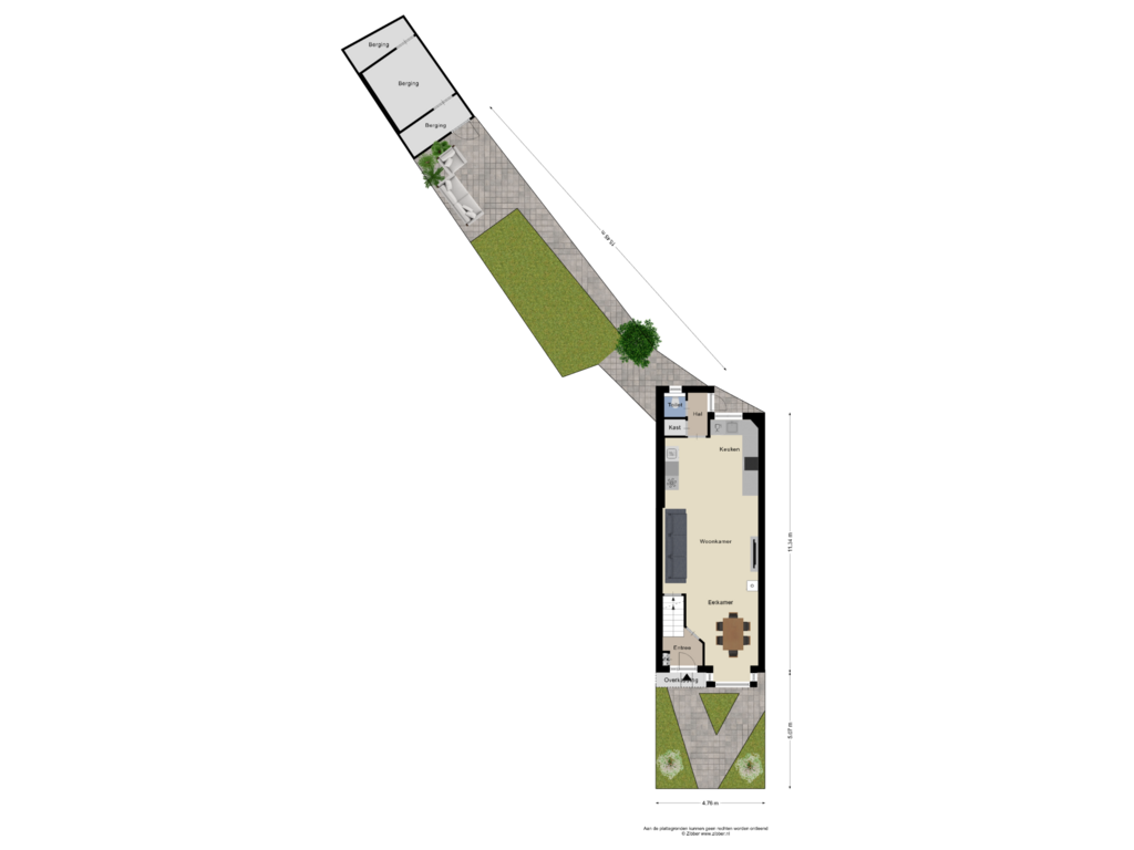 Bekijk plattegrond van Begane Grond Tuin van Parallelweg 97