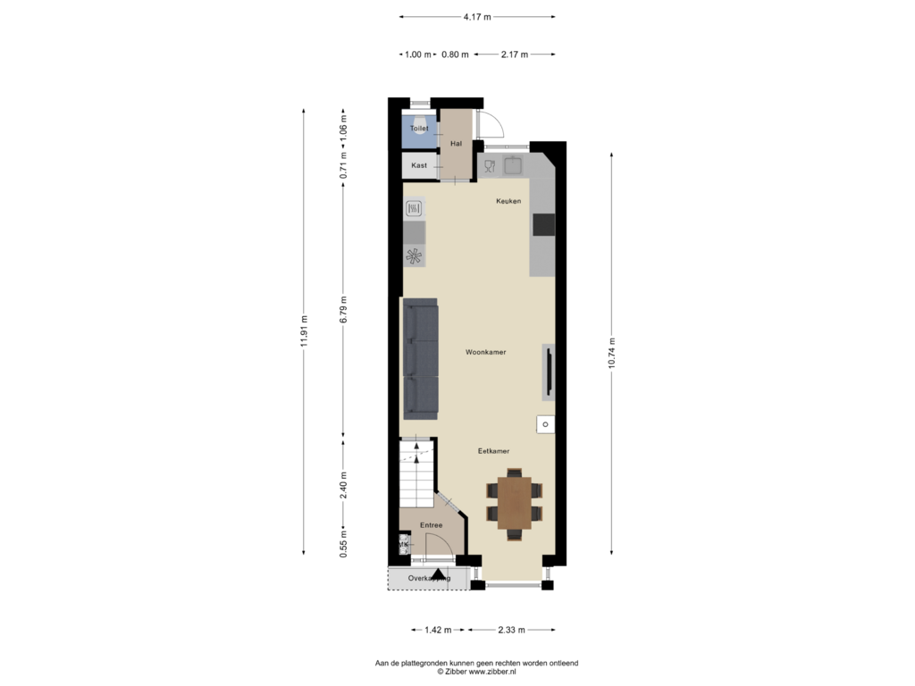 Bekijk plattegrond van Begane Grond van Parallelweg 97