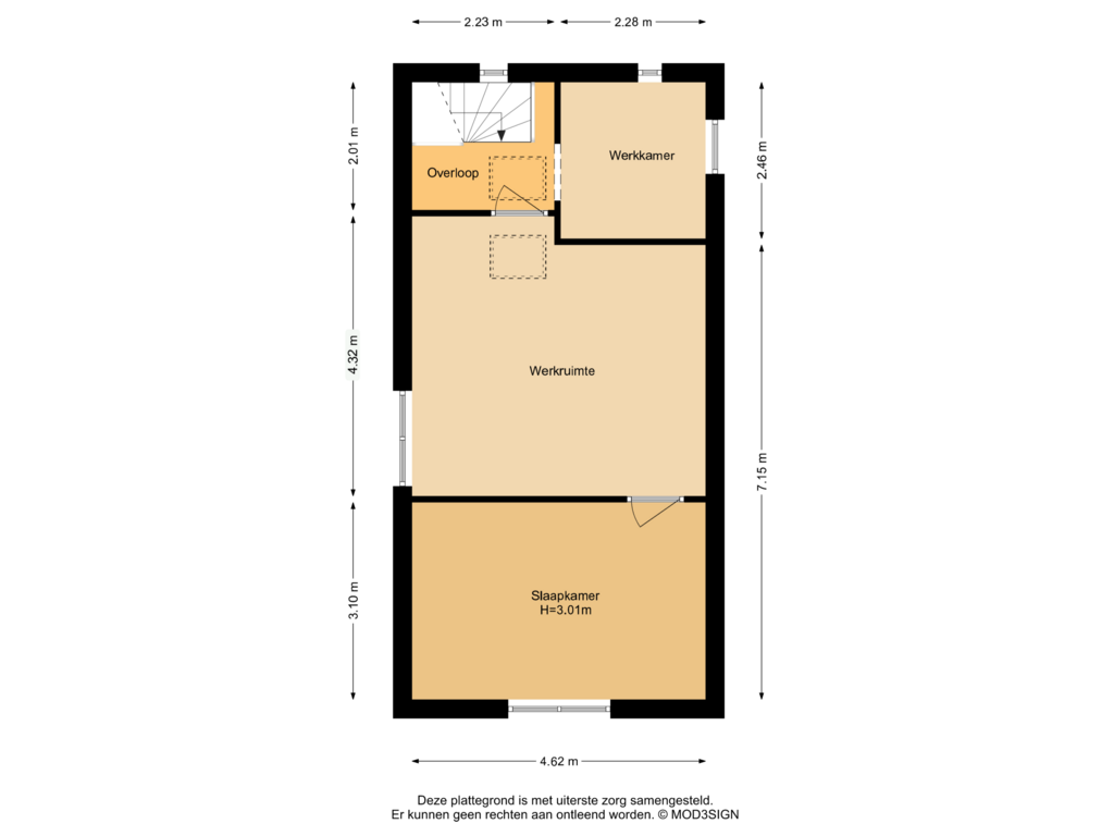 Bekijk plattegrond van Verdieping Garage van Rijksstraatweg 35