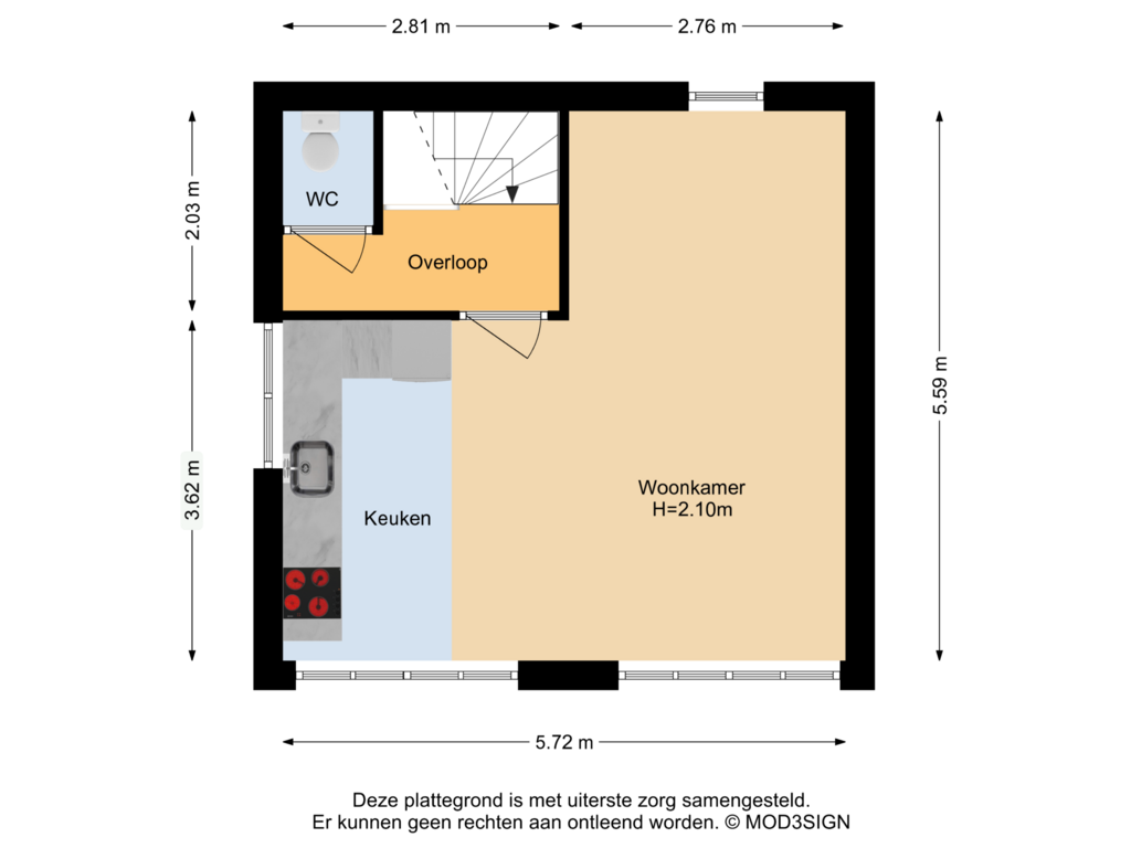 Bekijk plattegrond van Floor 32 van Rijksstraatweg 35