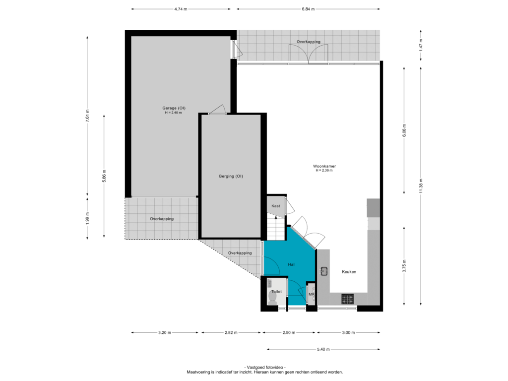 Bekijk plattegrond van Begane grond van Händelstraat 37