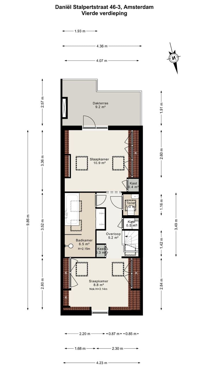 Foto 34 van Daniël Stalpertstraat 46-3