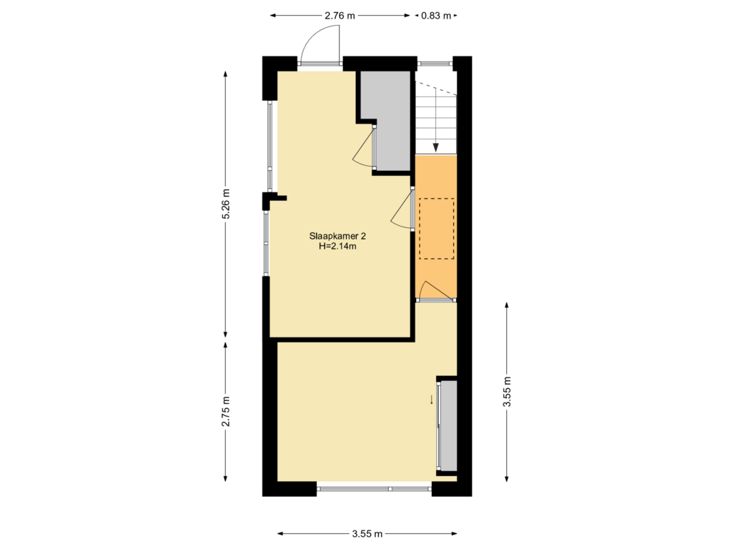 Bekijk plattegrond van Eerste verdieping van Schoolstraat 11