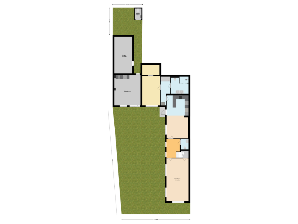 Bekijk plattegrond van Situatie van Schoolstraat 11