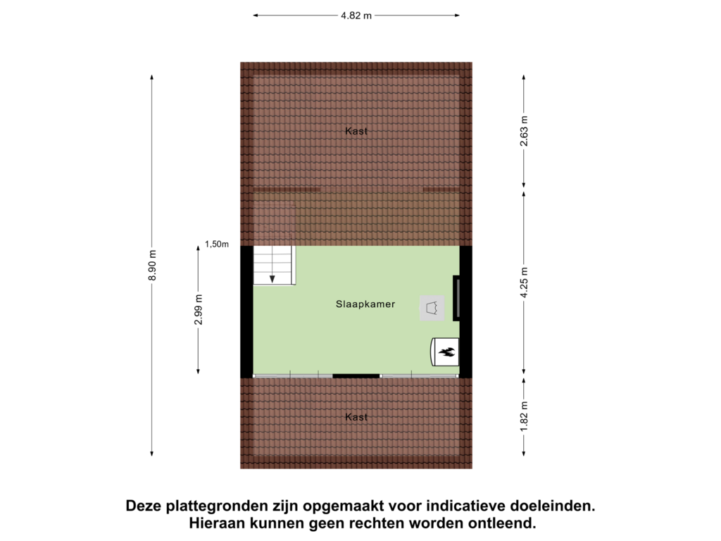 Bekijk plattegrond van Tweede verdieping van Karel Doormanstraat 79