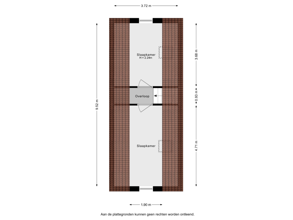 Bekijk plattegrond van Tuinhuis- 1e Verdieping van Slaghekkedwarsweg 30