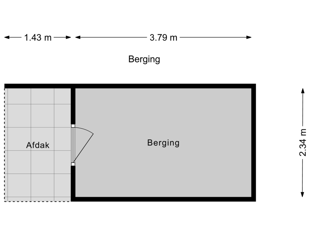 Bekijk plattegrond van Berging van Strausslaan 68