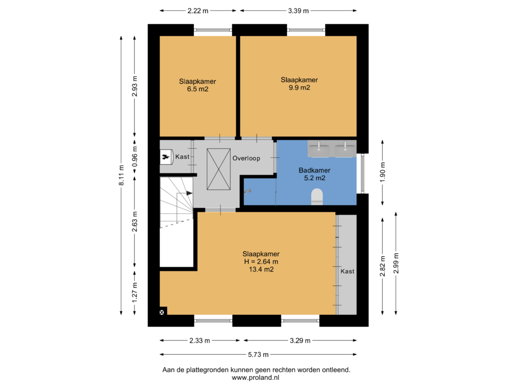 Bekijk plattegrond van 1e Verdieping van Marten Jansstraat 14