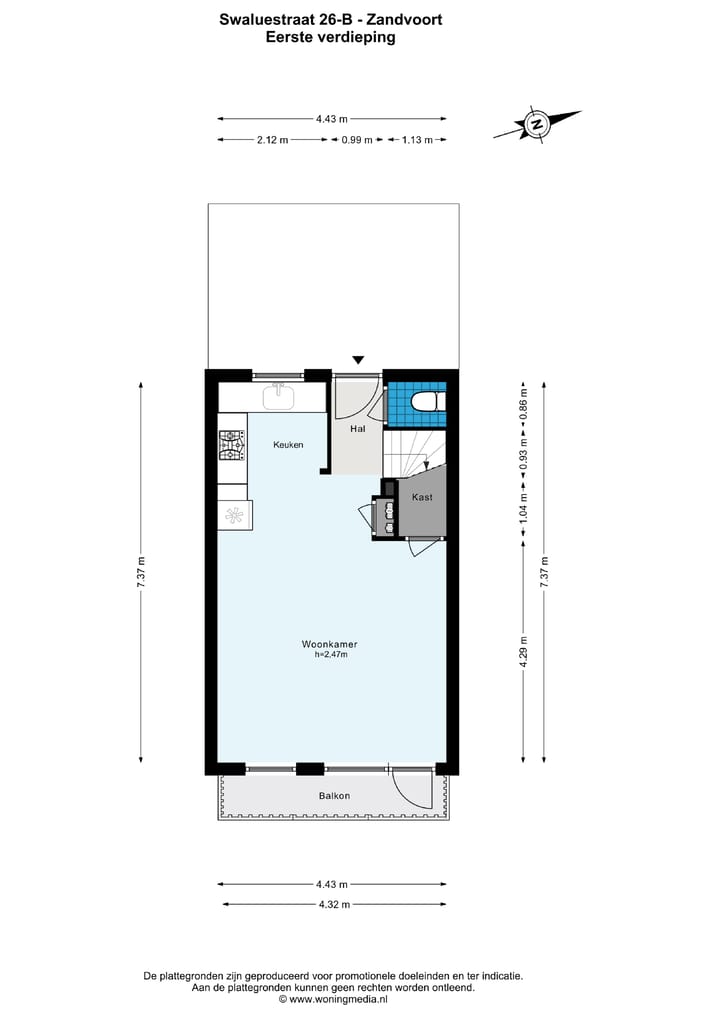 Foto 21 van Swaluëstraat 26-B