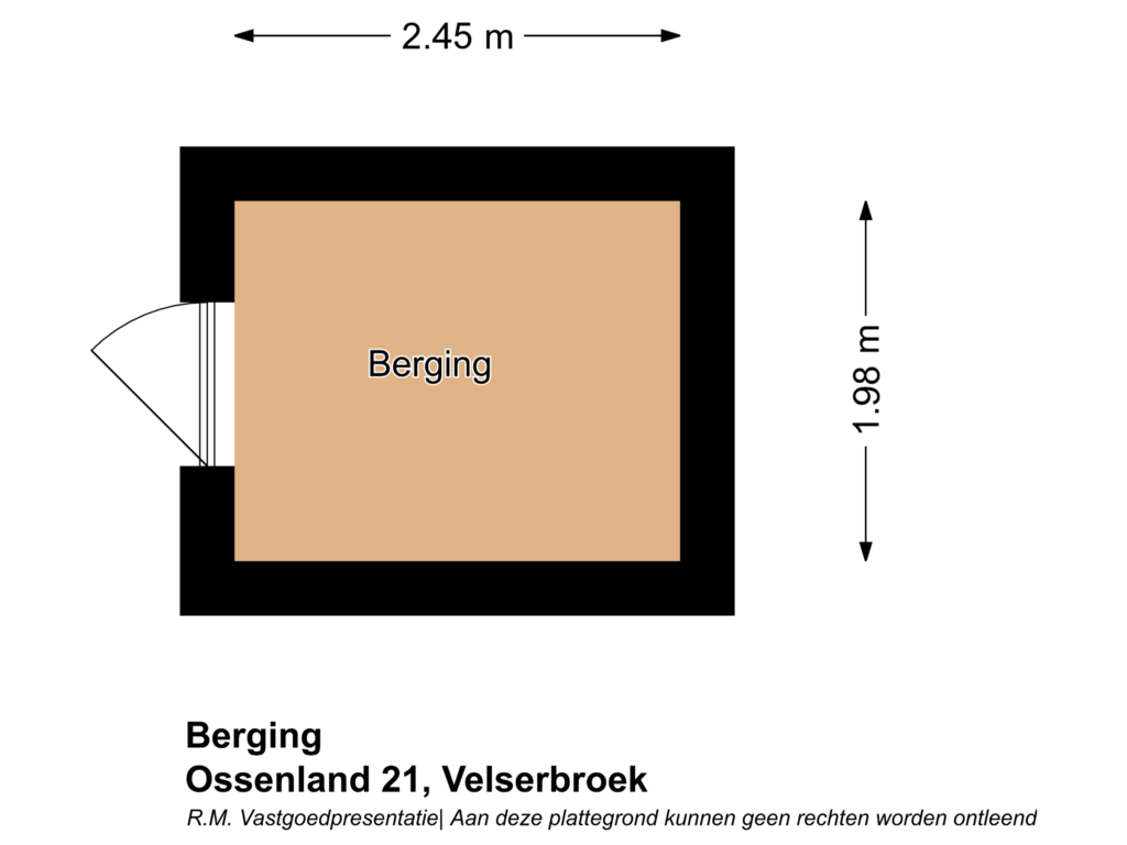 Bekijk plattegrond van Berging van Ossenland 21