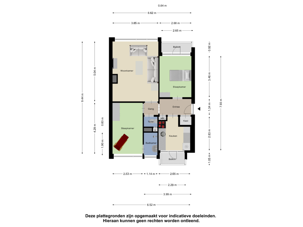 Bekijk plattegrond van Appartement van Wilbertoord 265