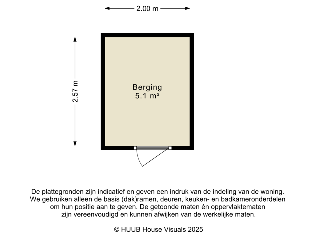 Bekijk plattegrond van Berging van Olivier van Noortstraat 10-C