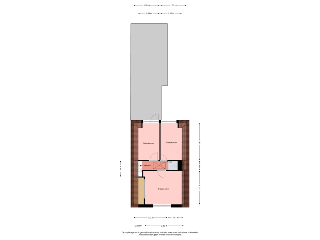 Bekijk plattegrond van 1e Verdieping van Dijk 46