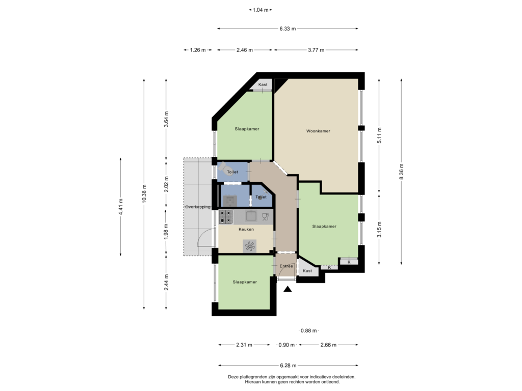 Bekijk plattegrond van Appartement van Van Zeggelenlaan 341