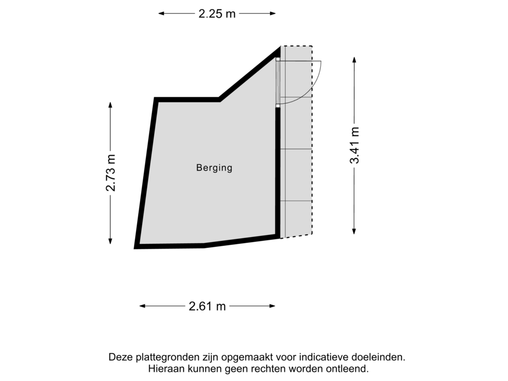 Bekijk plattegrond van Berging van Van Zeggelenlaan 341