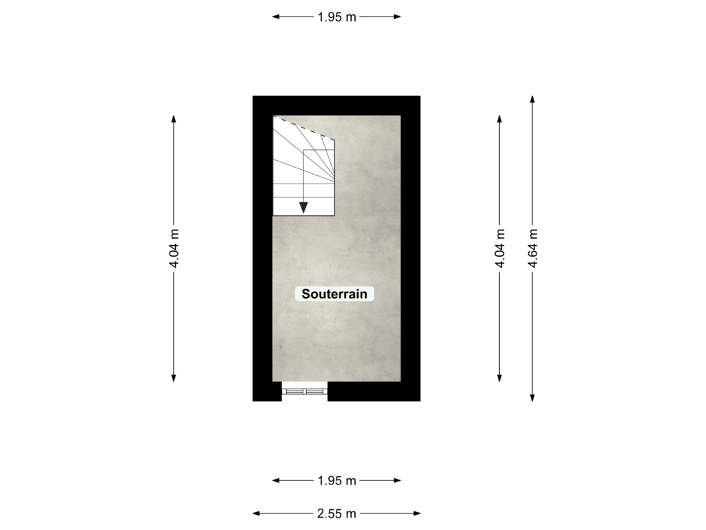 Bekijk plattegrond van Souterrain van Nassaustraat 44