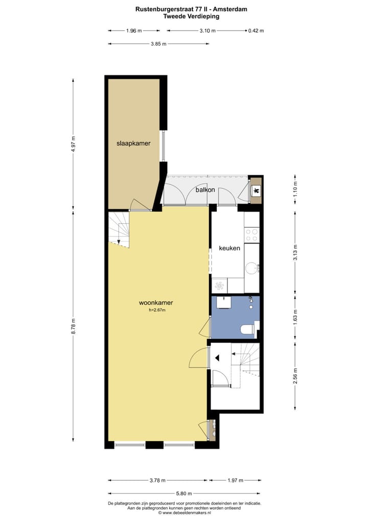 Foto 21 van Rustenburgerstraat 77-2