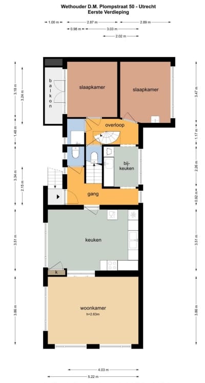 Foto 18 van Wethouder D.M. Plompstraat 50-BS