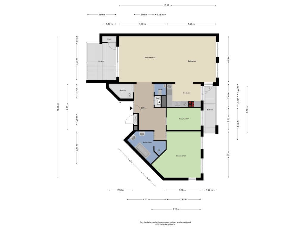 Bekijk plattegrond van Appartement van Bertus van Akenlaan 26