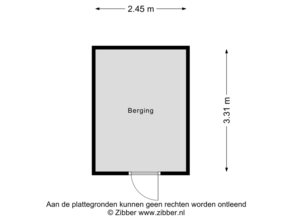 Bekijk plattegrond van Berging van Bertus van Akenlaan 26