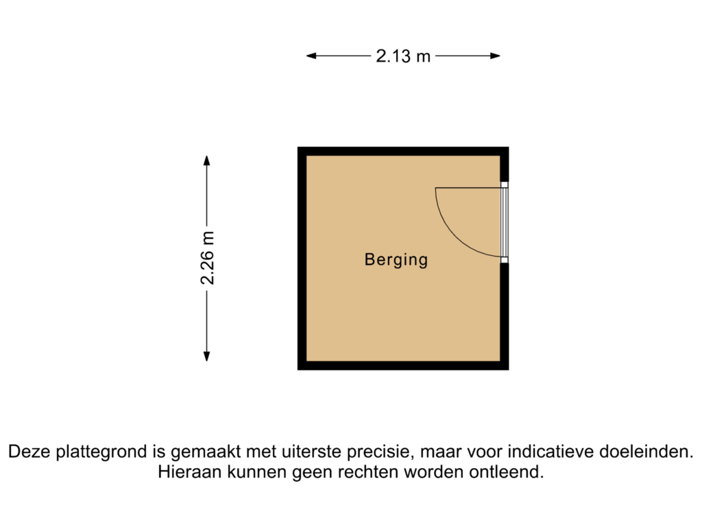 Bekijk plattegrond van Berging van Jacob van Deventerstraat 165