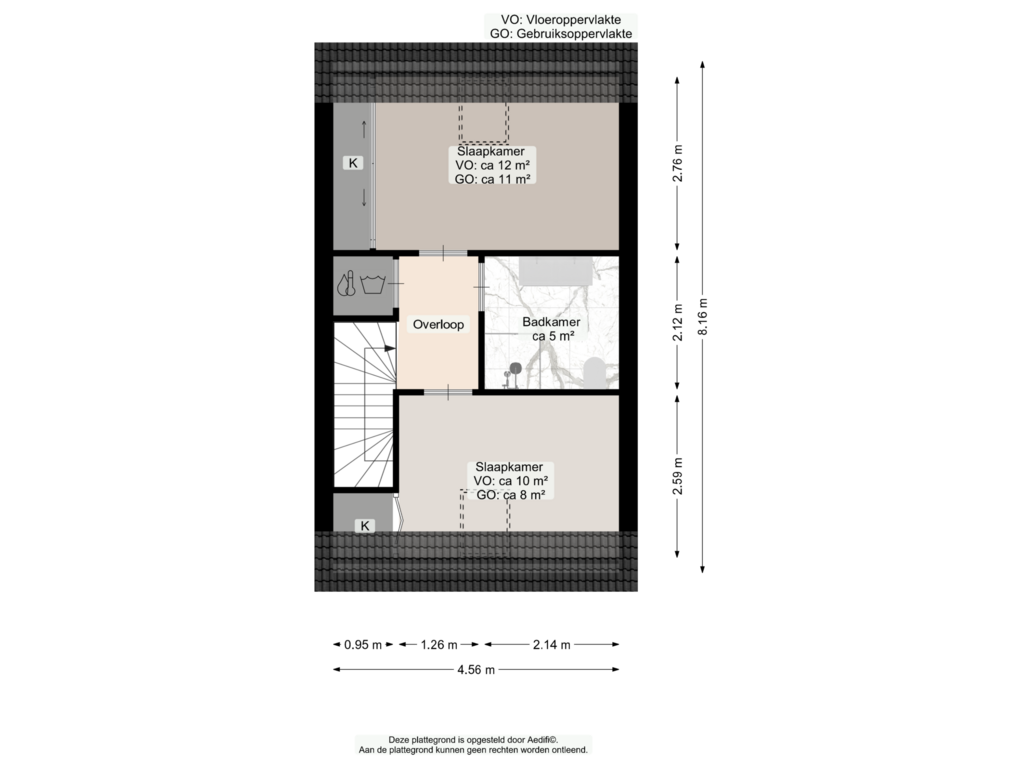 Bekijk plattegrond van Eerste verdieping van Van Eyckstraat 45