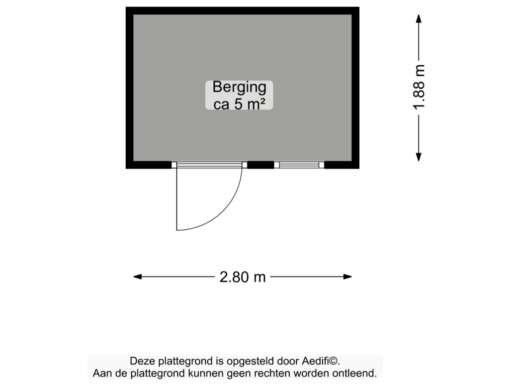 Bekijk plattegrond van Berging van Van Eyckstraat 45