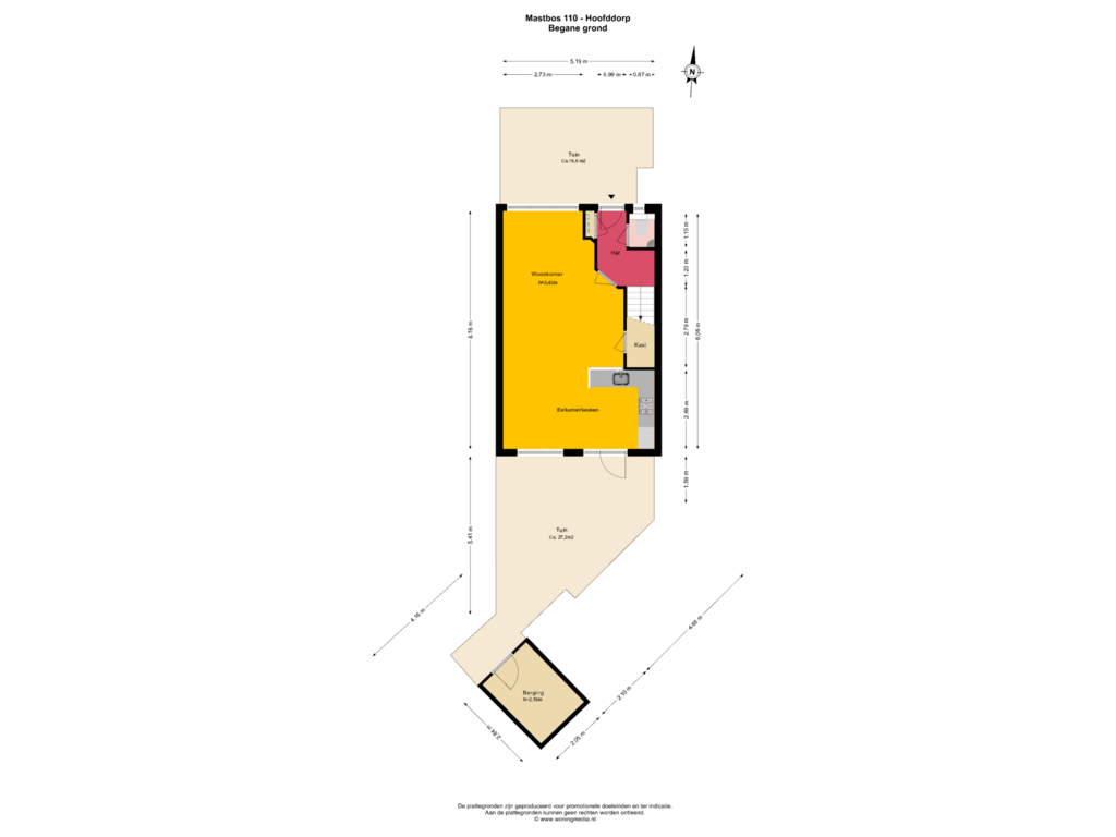 Bekijk plattegrond van Begane_grond van Mastbos 110