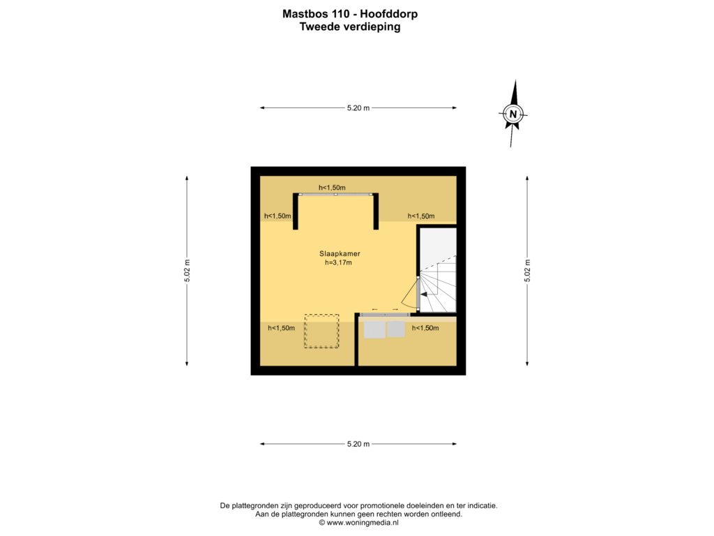 Bekijk plattegrond van 2e_verd van Mastbos 110