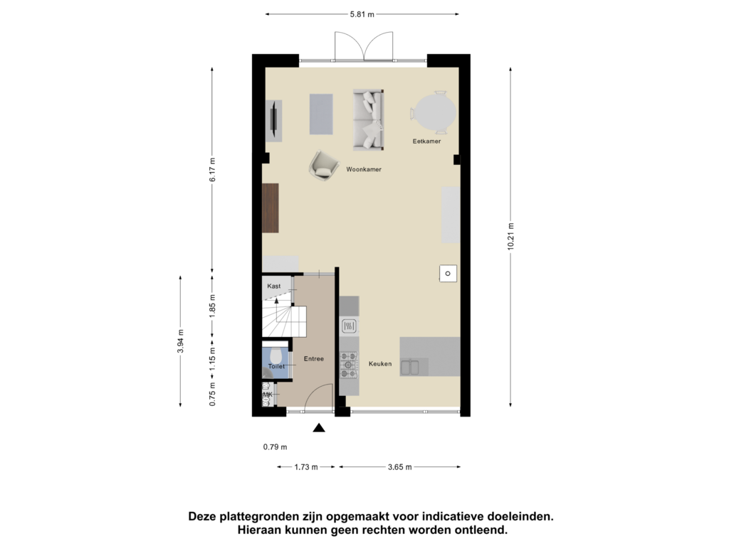 Bekijk plattegrond van Begane Grond van Tilanussingel 45