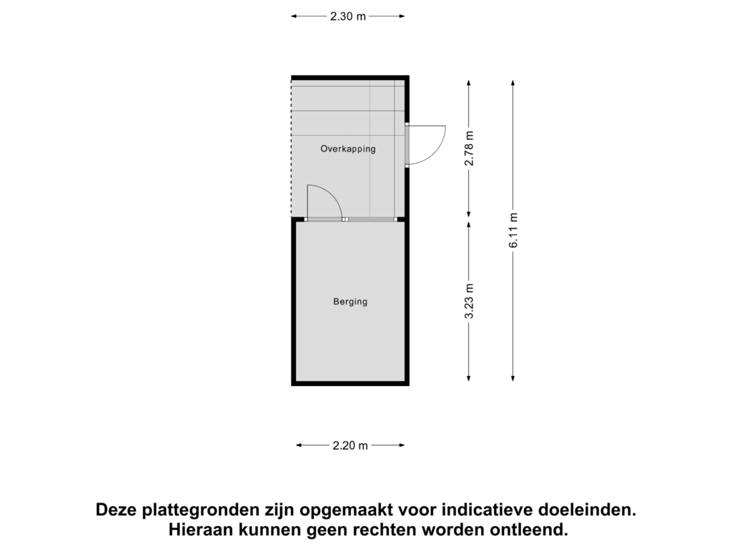 Bekijk plattegrond van Berging van Tilanussingel 45