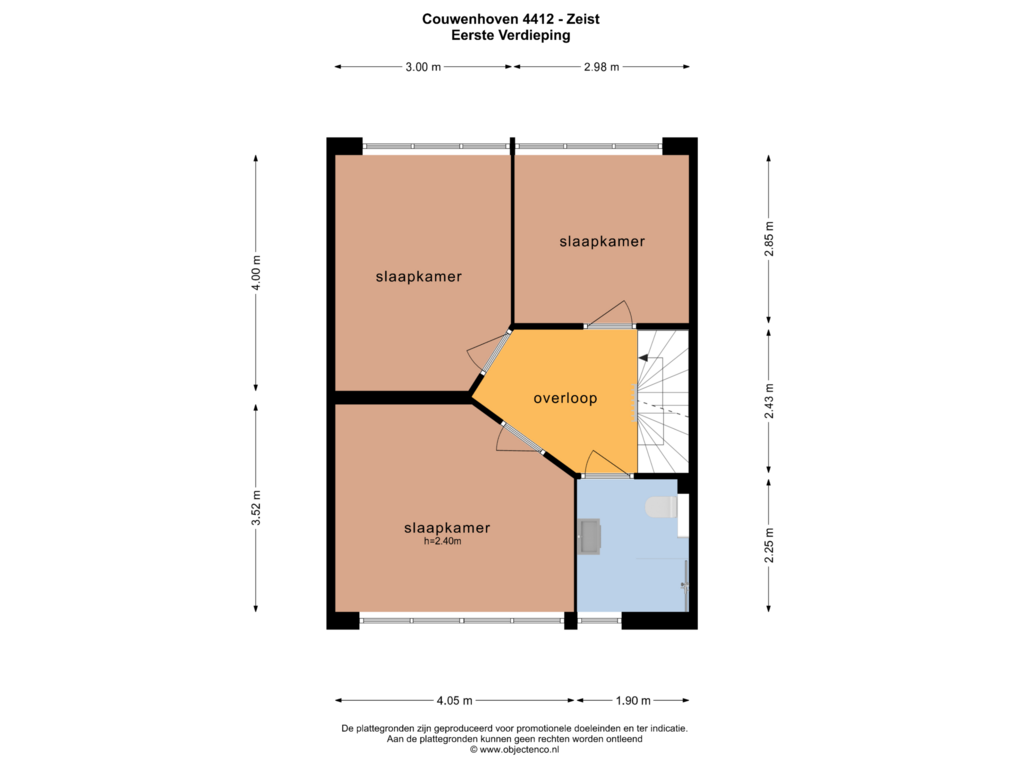 Bekijk plattegrond van EERSTE VERDIEPING van Couwenhoven 4412