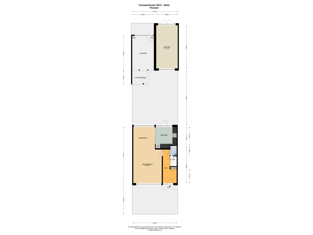 Bekijk plattegrond van PERCEEL van Couwenhoven 4412