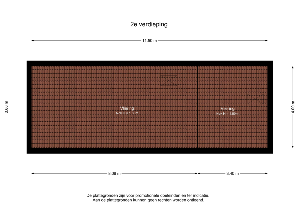 Bekijk plattegrond van 2e verdieping van Kerkplein 7