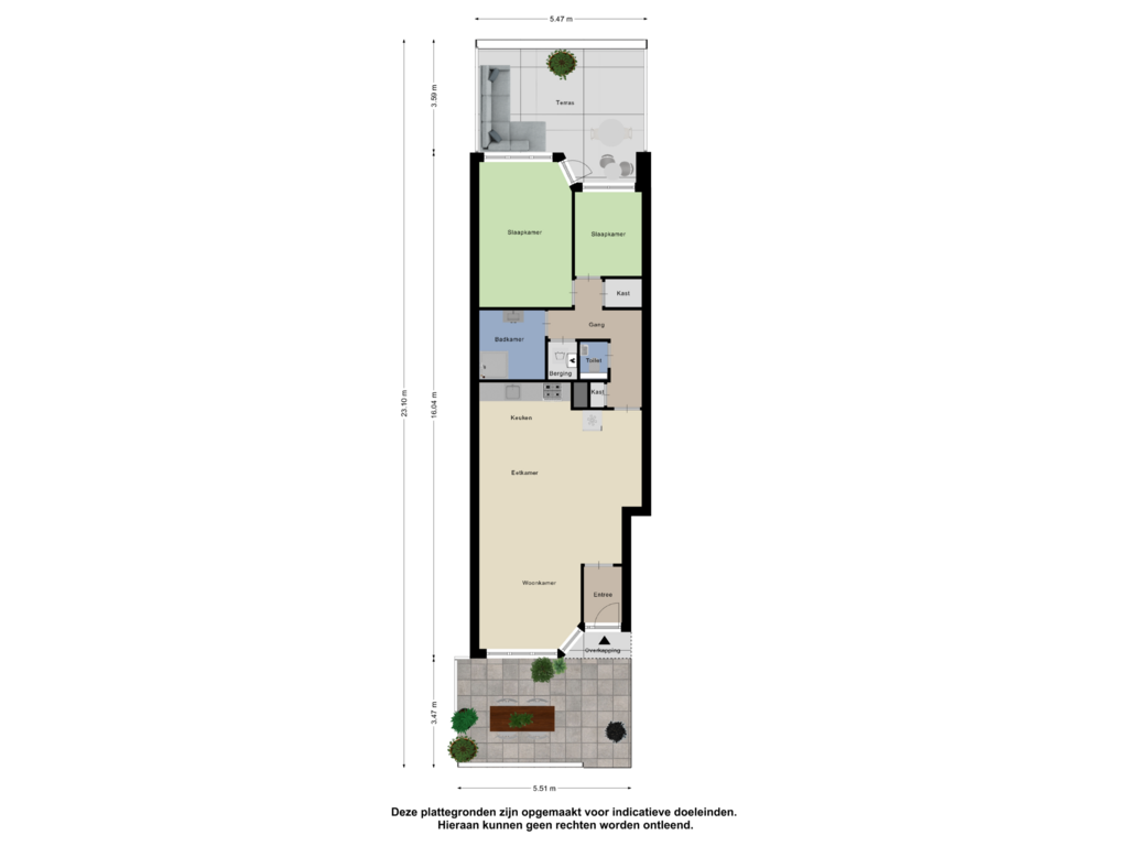 Bekijk plattegrond van Appartement_Tuin van Sint Teunisstraat 27-A