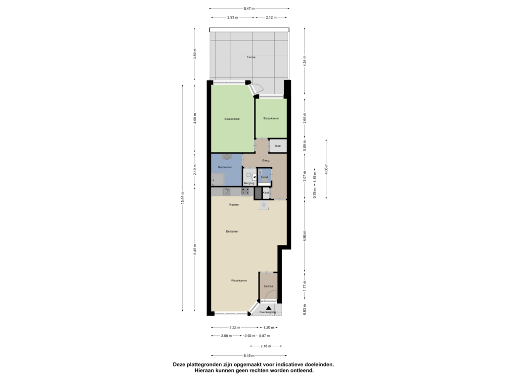 Bekijk plattegrond van Appartement van Sint Teunisstraat 27-A