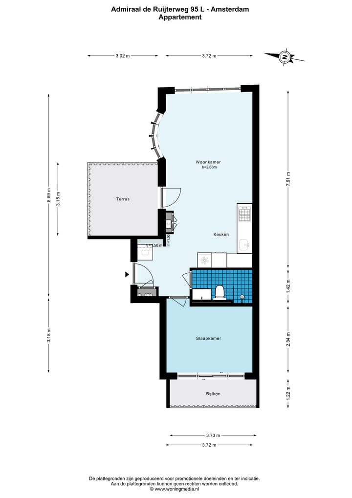 Foto 29 van Admiraal De Ruijterweg 95-H