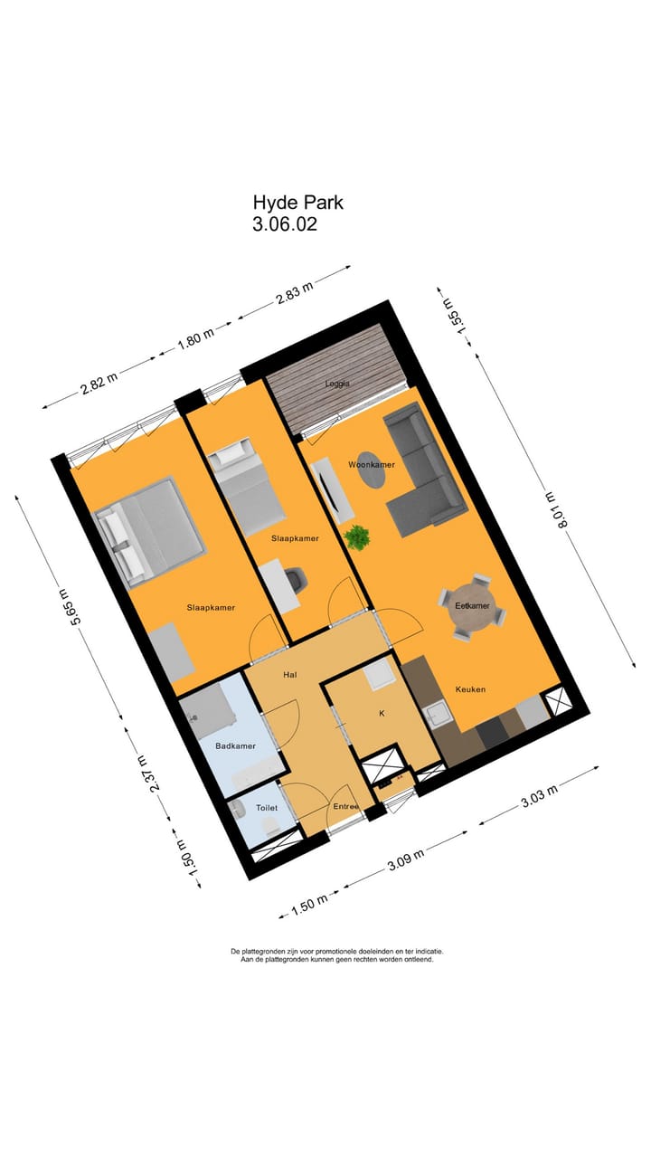 Foto 2 van Knightsbridge Hyde Park huis 3 type 7