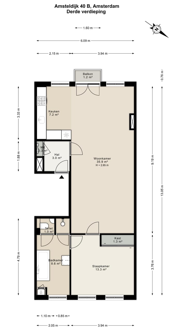 Foto 19 van Amsteldijk 40-B