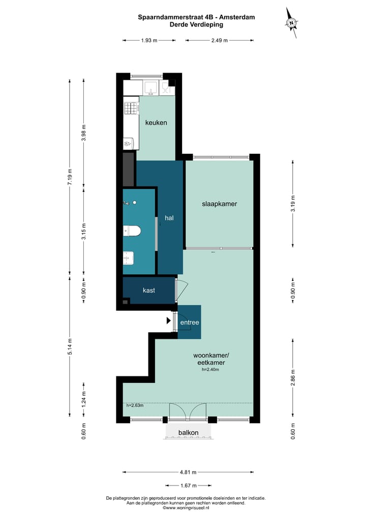 Foto 24 van Spaarndammerstraat 4-B