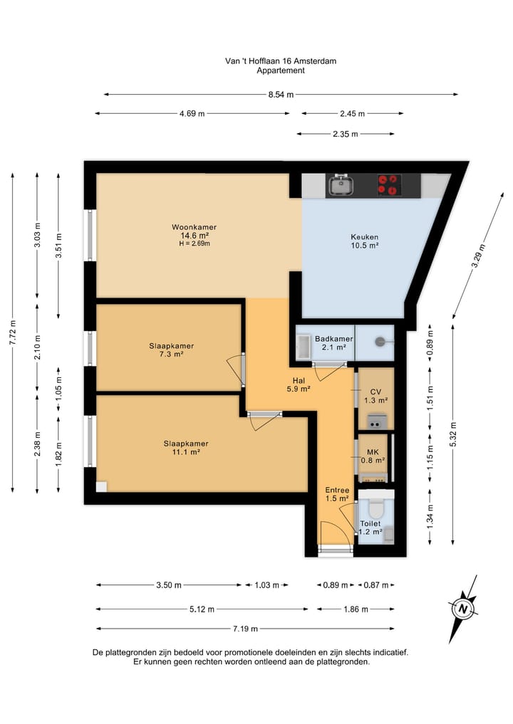 Foto 26 van Van 't Hofflaan 16-C