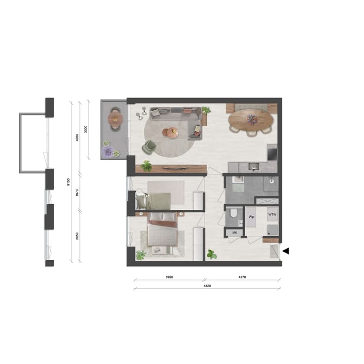 Foto 3 van Appartement type B (Bouwnr. 11)