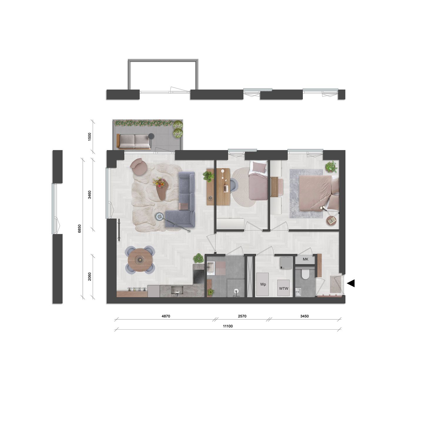 Photo 4 of Appartement type C (Bouwnr. 9)